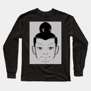 Man Bun Long Sleeve T-Shirt